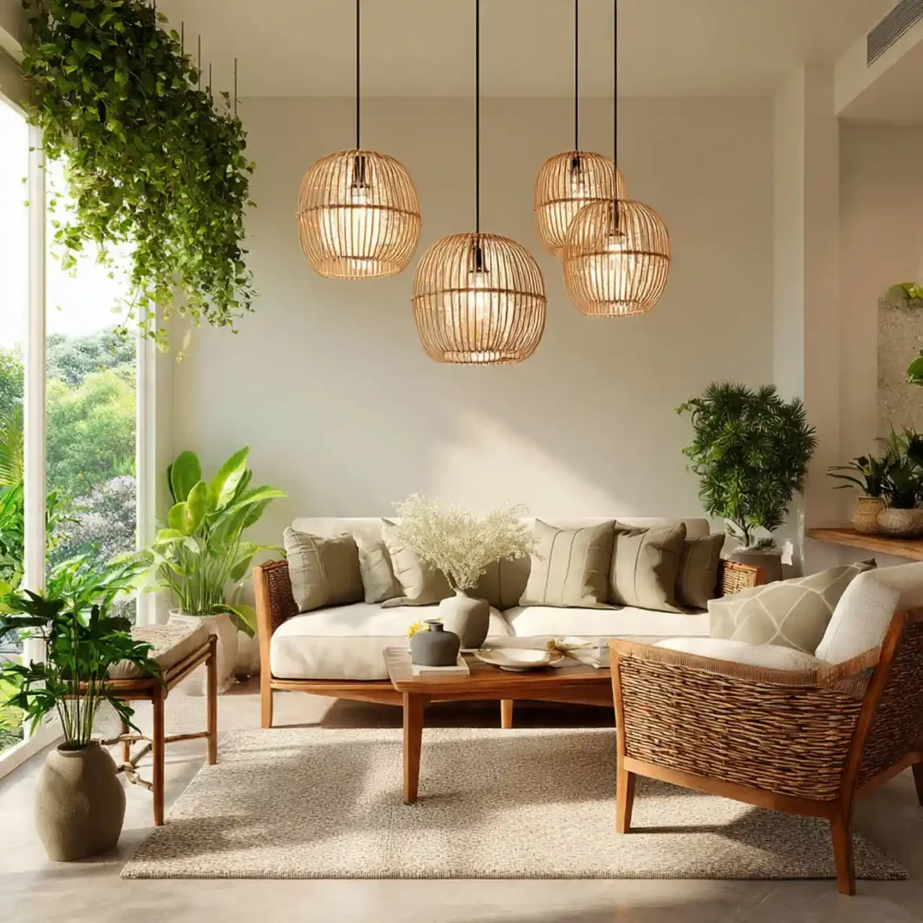 28-Biophilic Living Room Idea