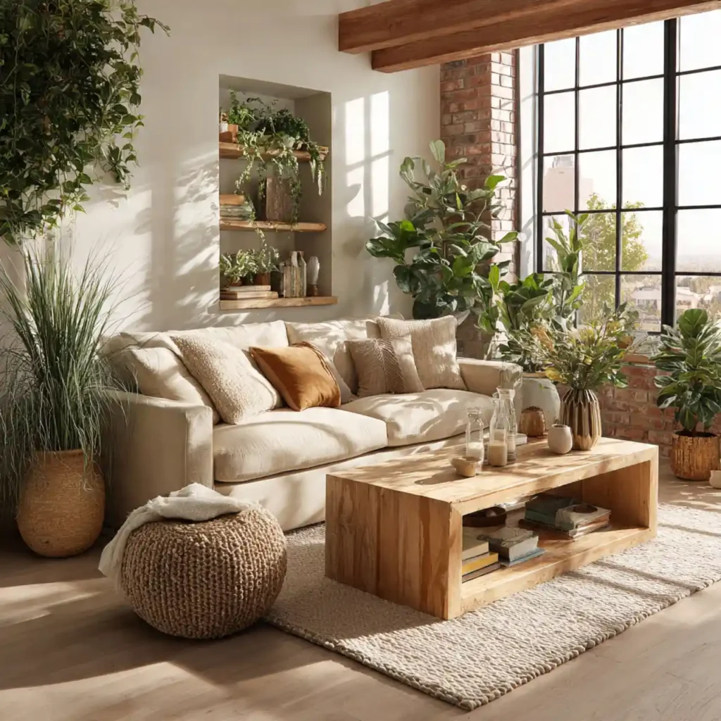29-Biophilic Living Room Idea