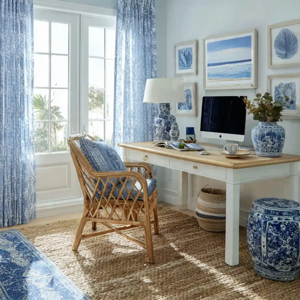 3-Blue Home Office Idea