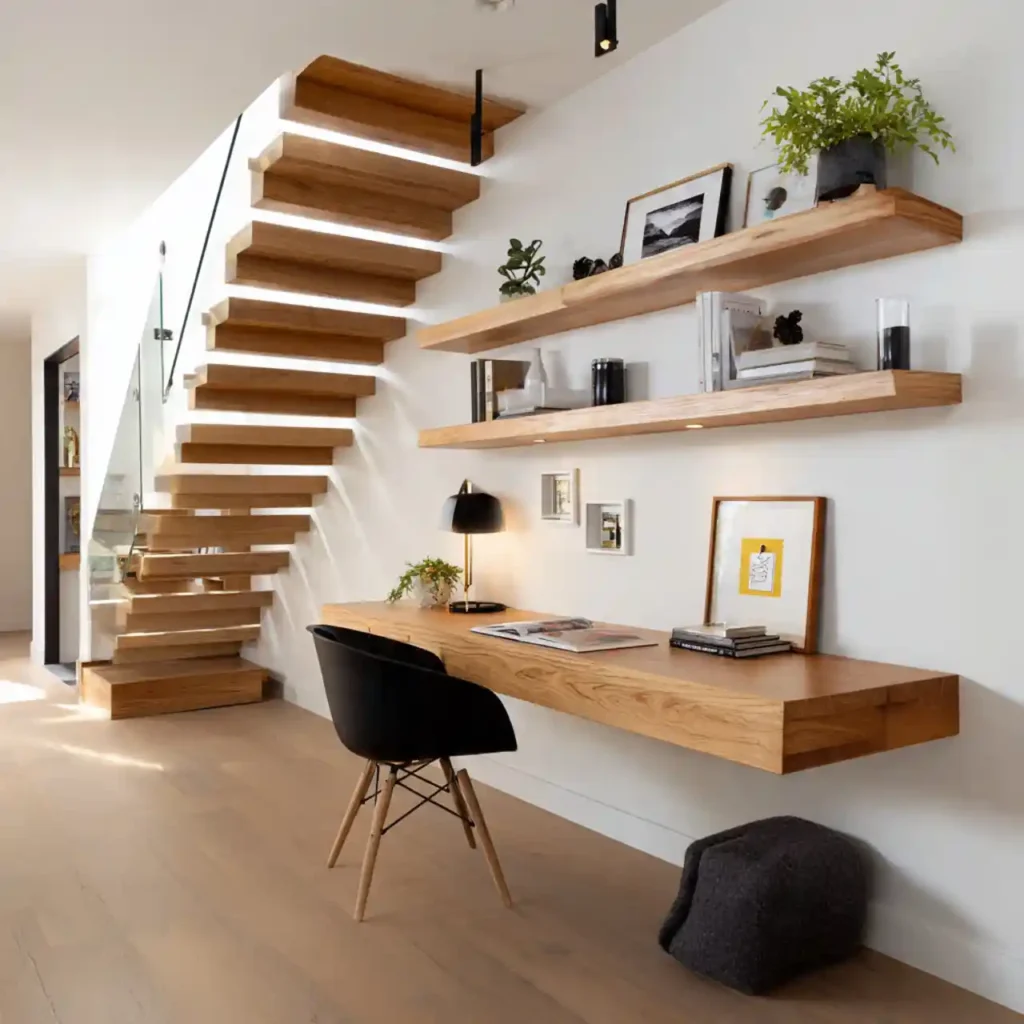 3-Home Office Under Stairs Idea