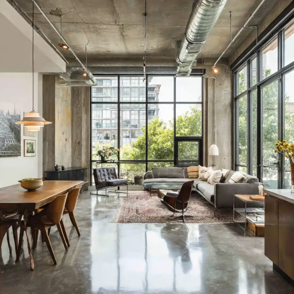 3-Industrial Apartment Interior Idea