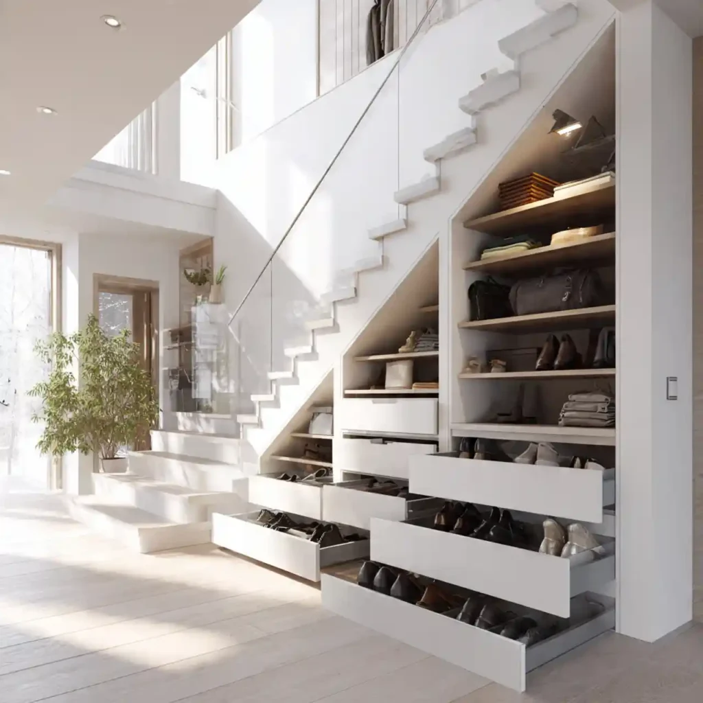 3-Under Stairs Storage Idea