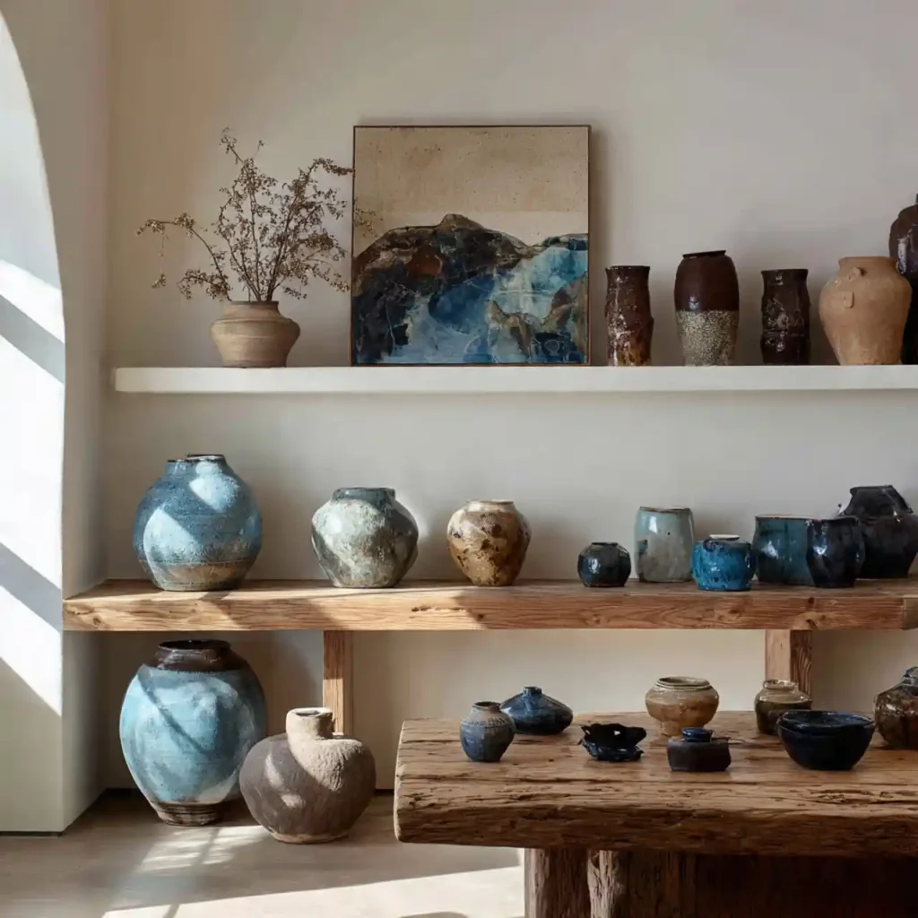 34-Blue and Brown Living Room Ideas