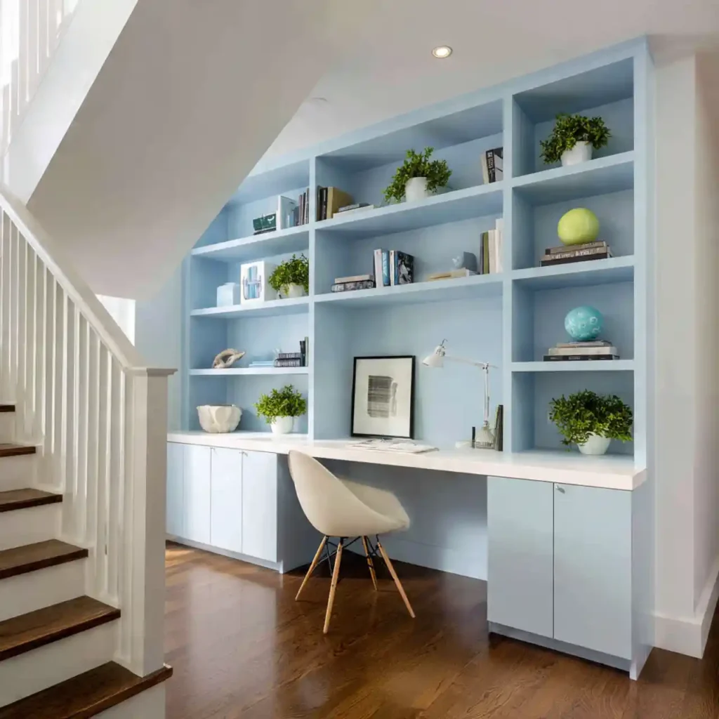 4-Blue Home Office Idea