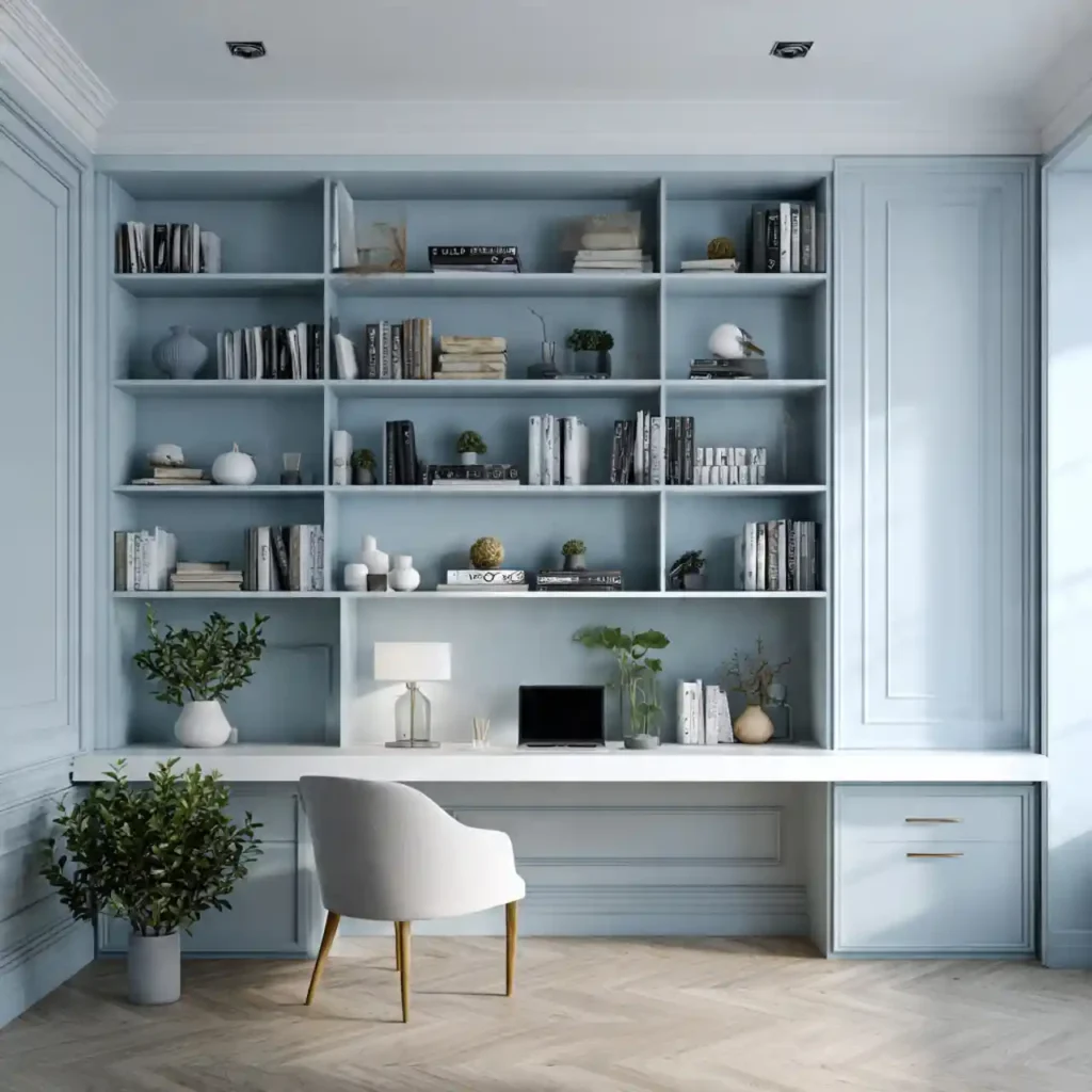 4--Blue Home Office Ideas