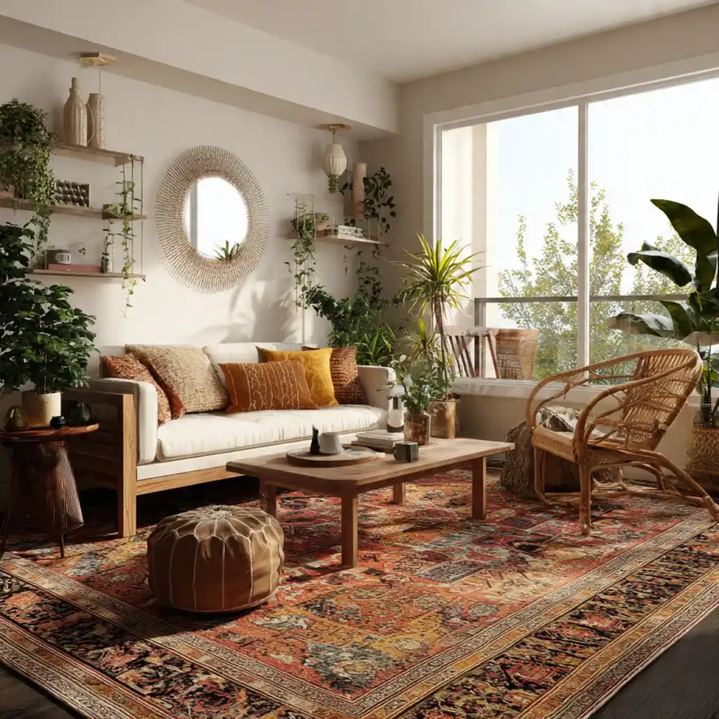4-Boho Apartment Interior Idea
