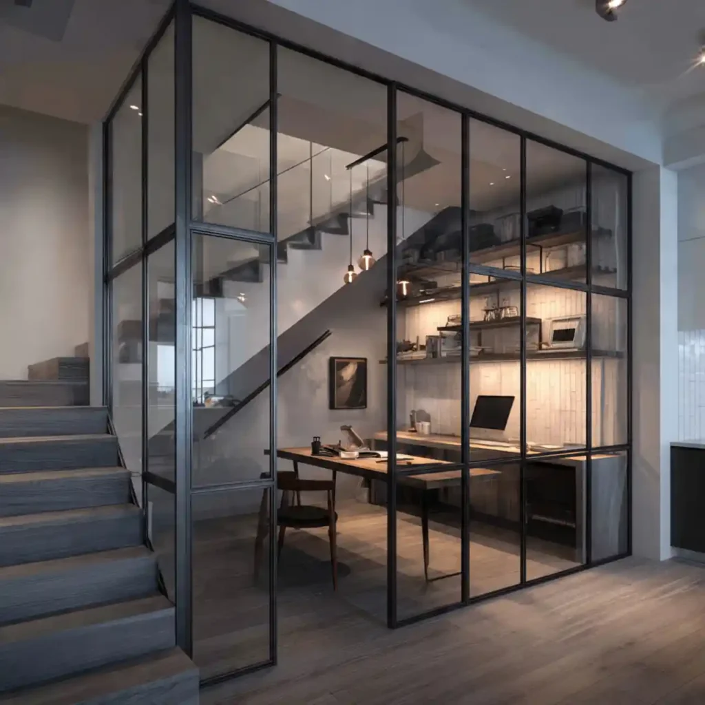 4-Home Office Under Stairs Idea