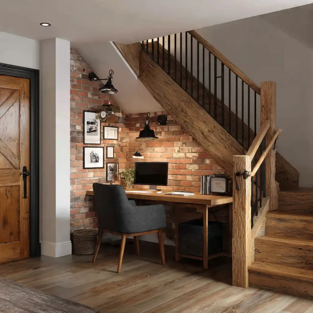5-Home Office Under Stairs Idea
