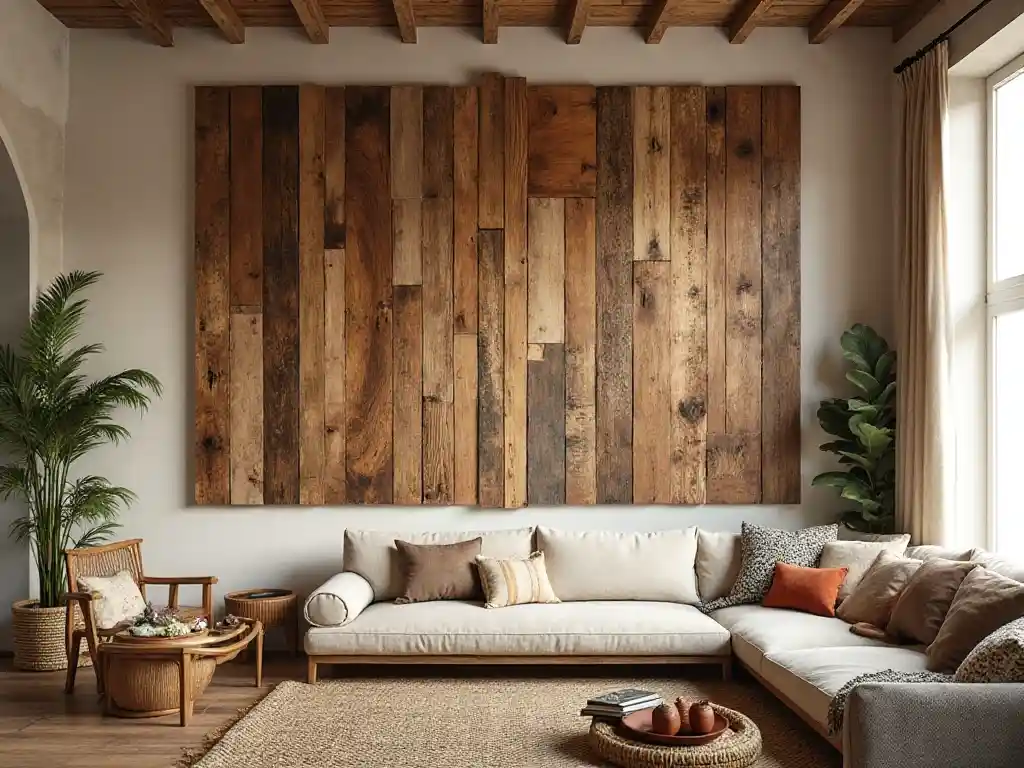 5-Large Wood Wall Art Idea