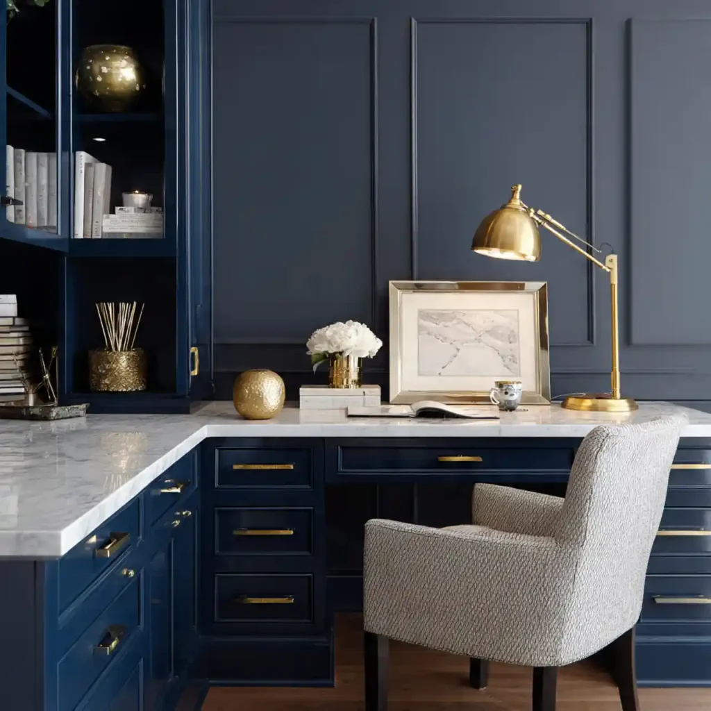 7-Blue Home Office Idea