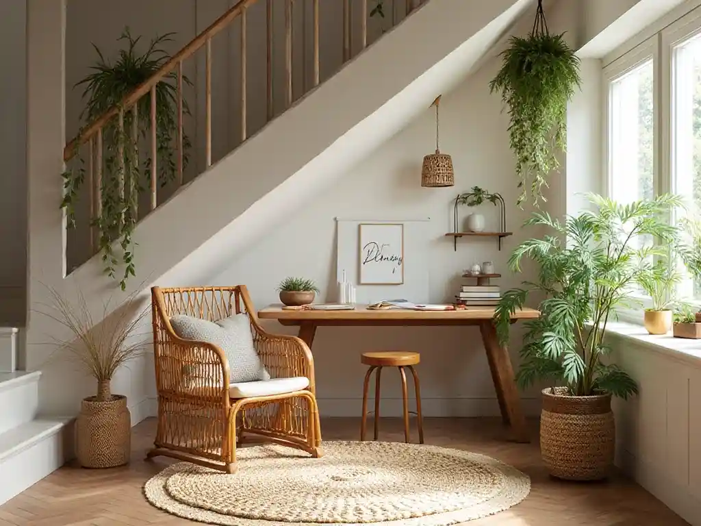 7-Home Office Under Stairs Idea