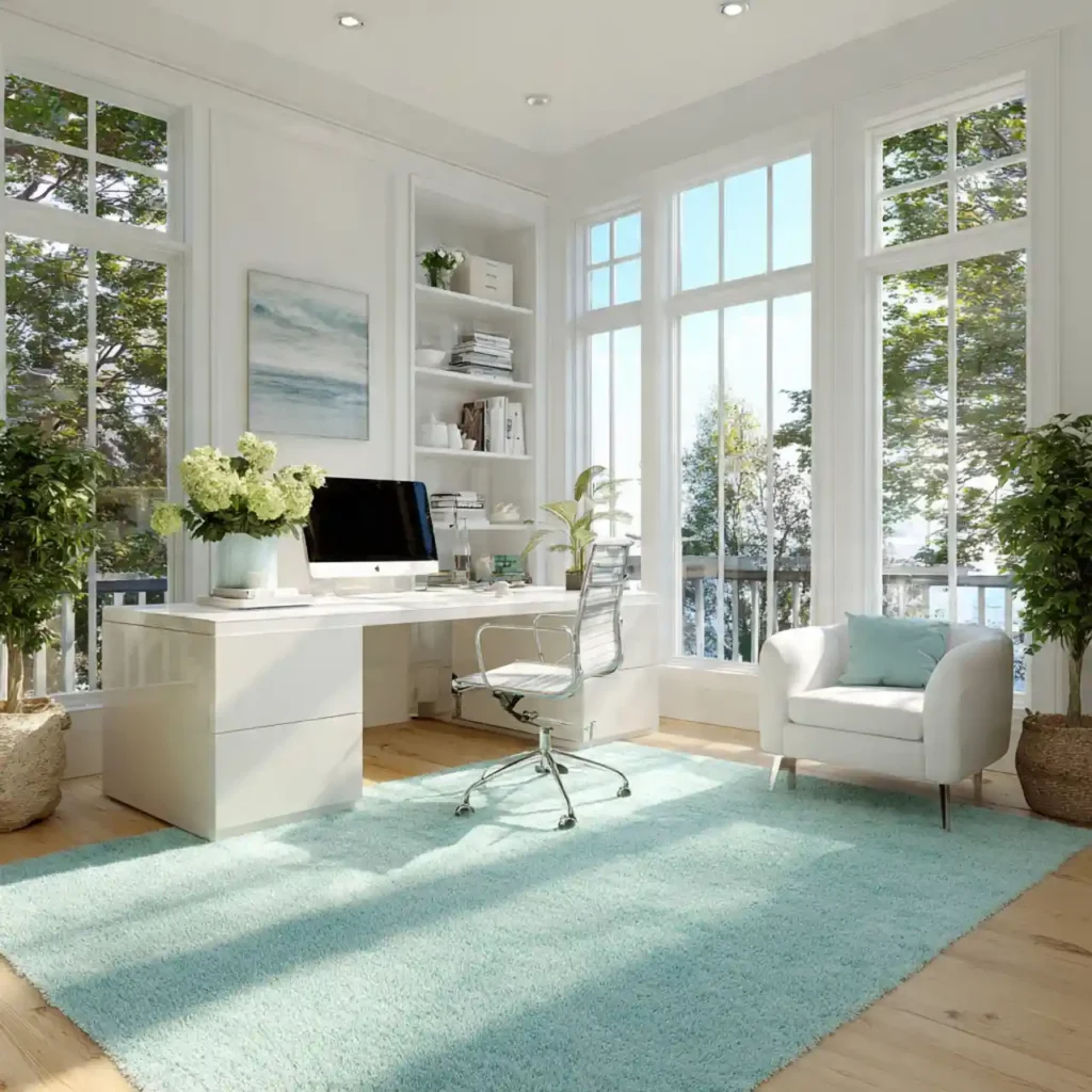 8-Blue Home Office Idea