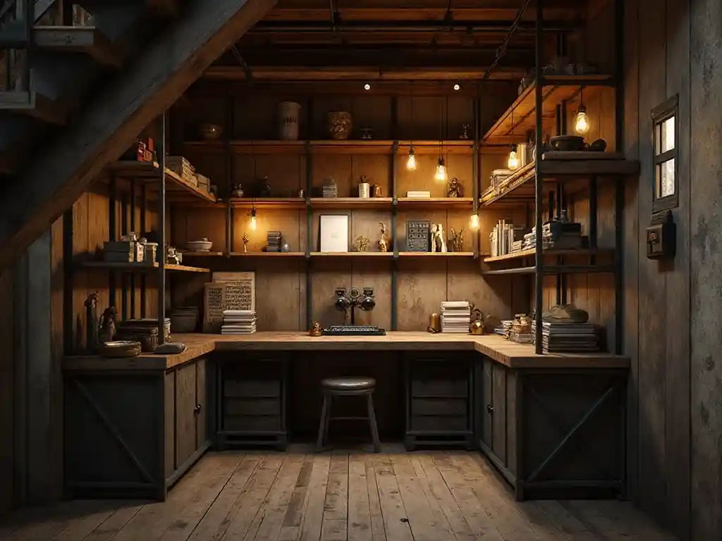 8-Home Office Under Stairs Idea