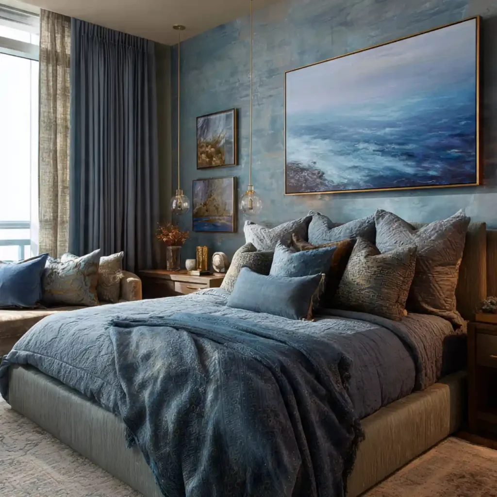 9-Blue Bedroom Idea