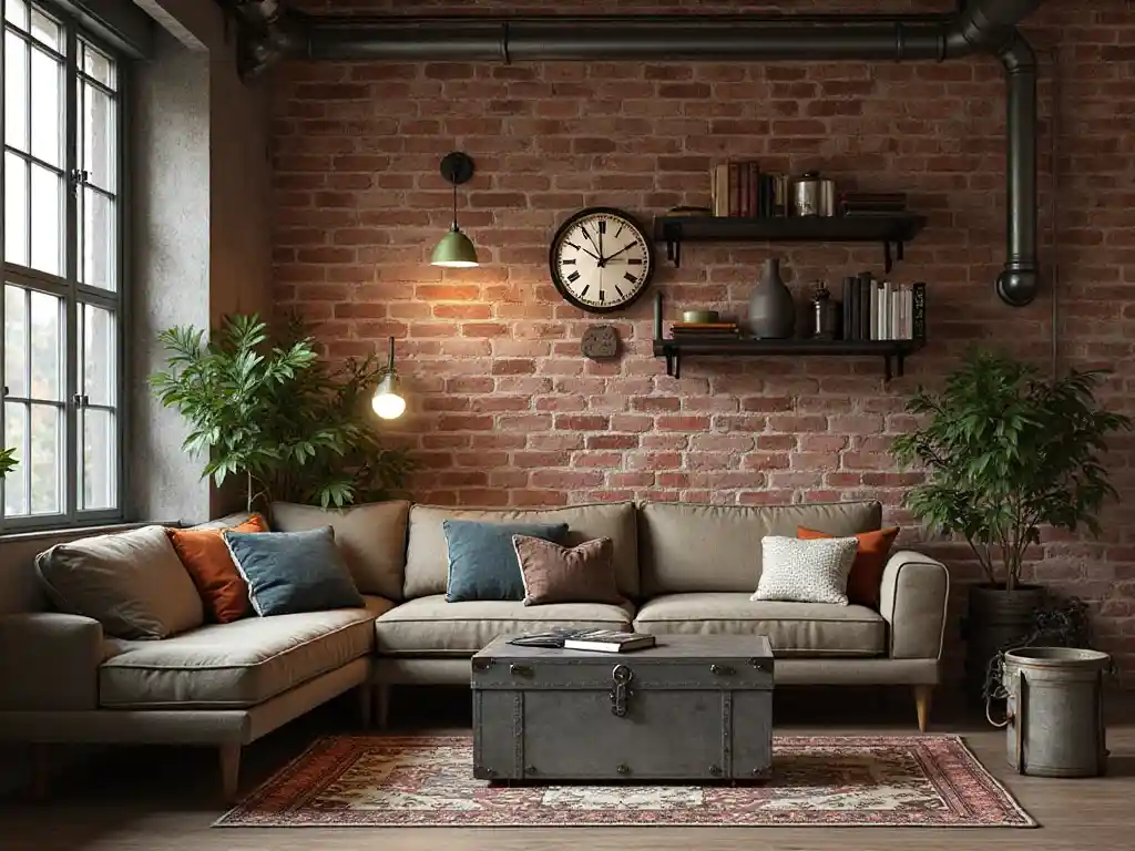 9-Industrial Apartment Interior Idea