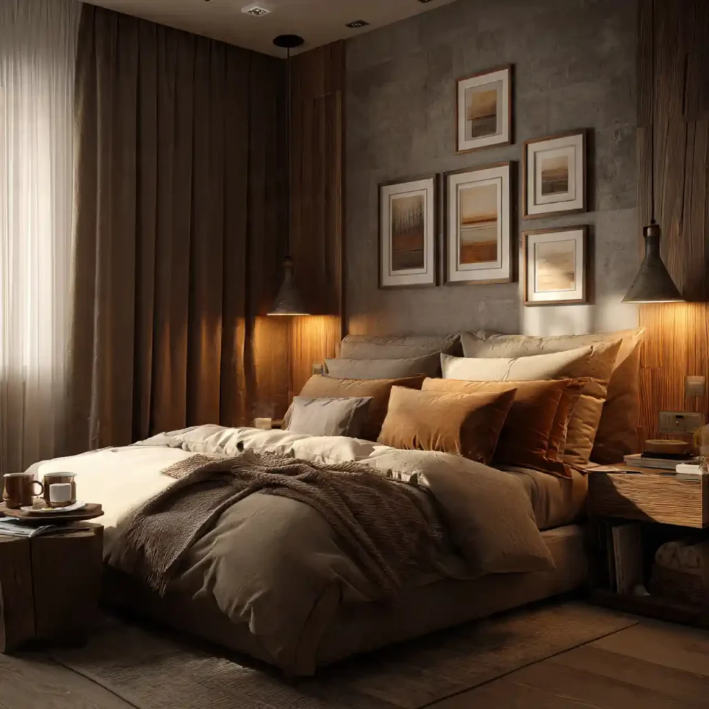 9-Mocha Bedroom Idea