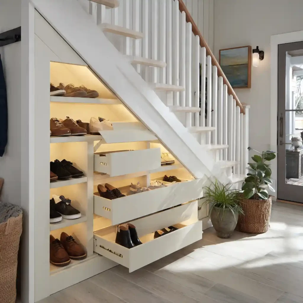 9-Under Stairs Storage Idea