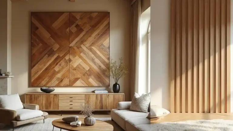 Dramatic Large Wood Wall Art Ideas for Timeless & Elegance Interior Design