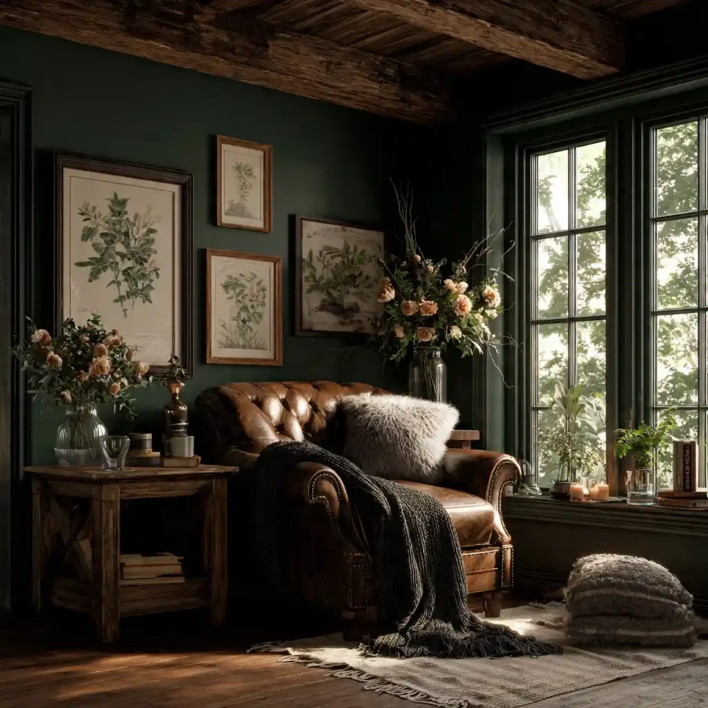 1-Budget-Friendly Dark Cottagecore House Interior Ideas