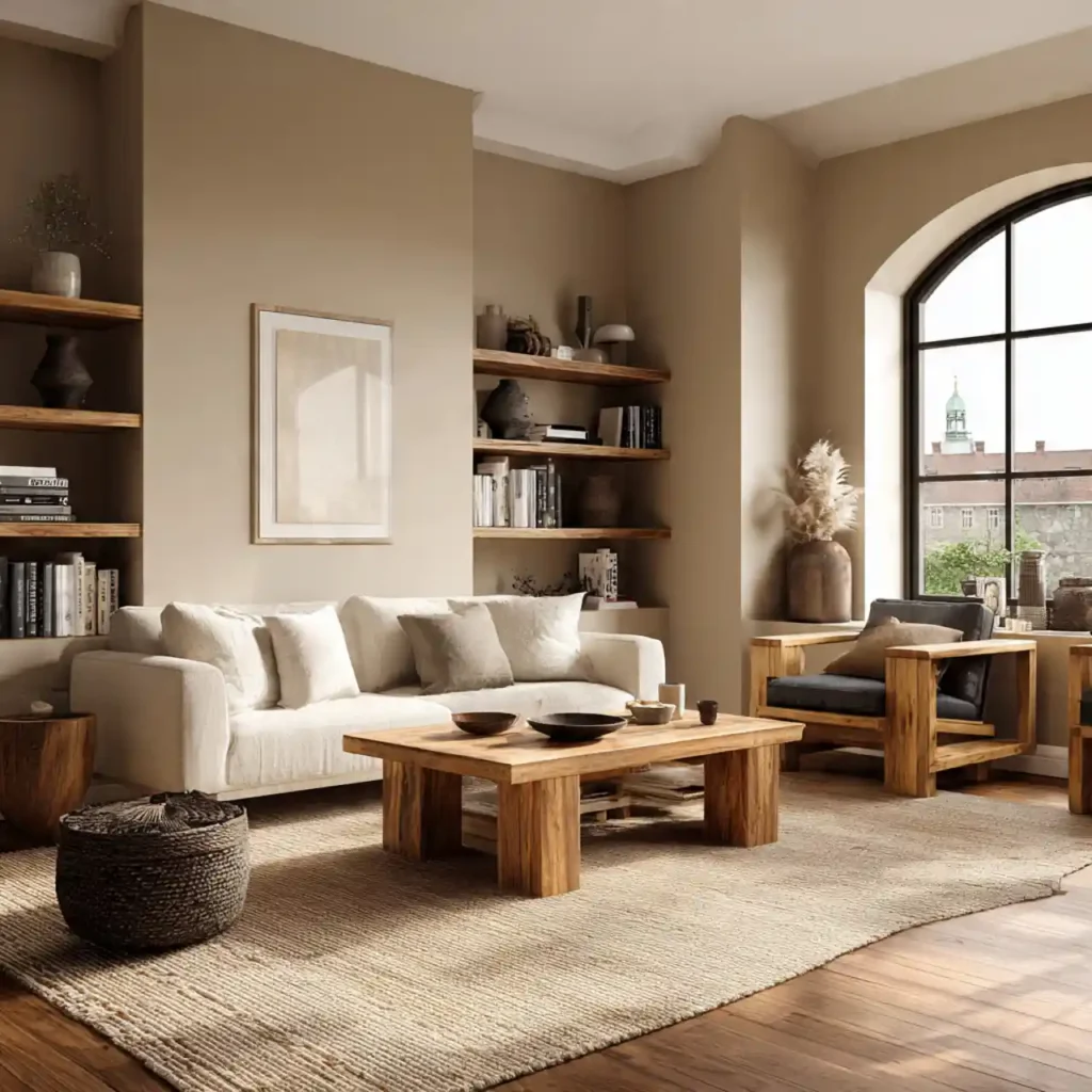1-Earth-Tone Living Room Ideas