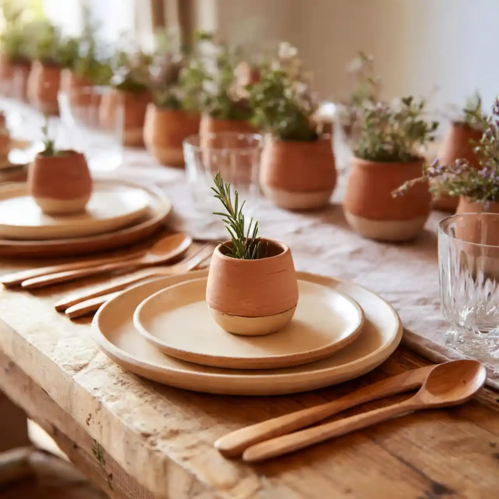 10-Fun Natural Table Setting Idea