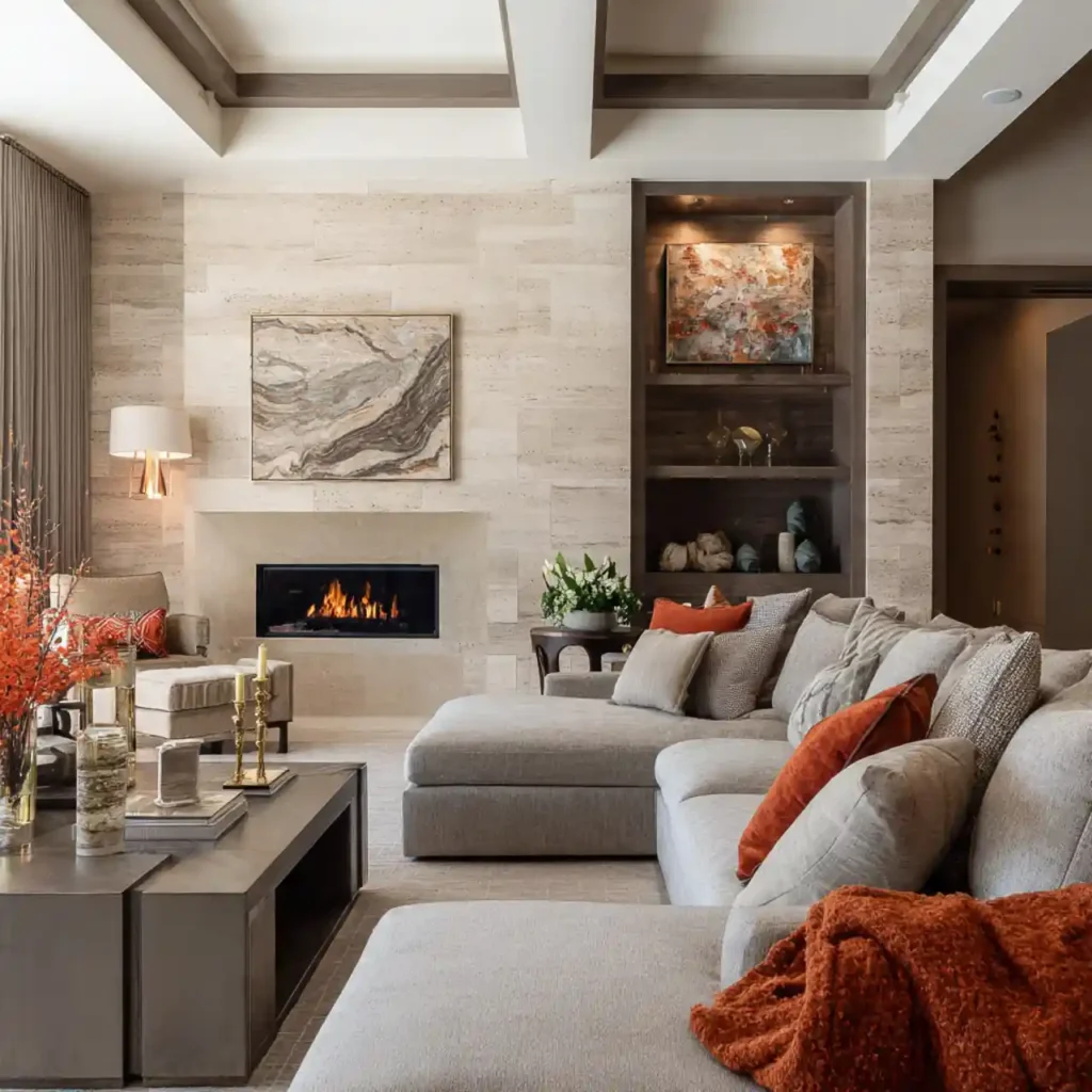 10-Modern Beige Living Room Idea