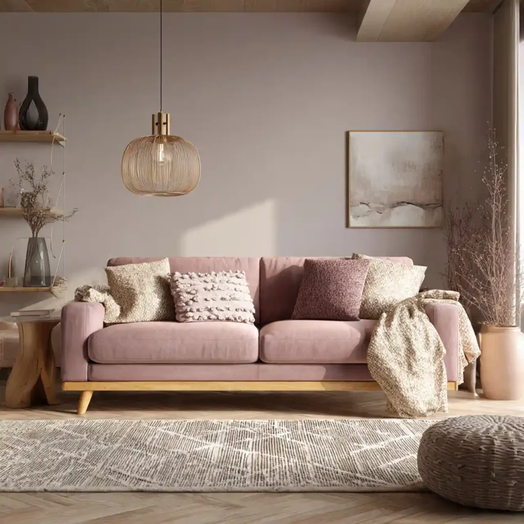 10-Pink Living Room Idea