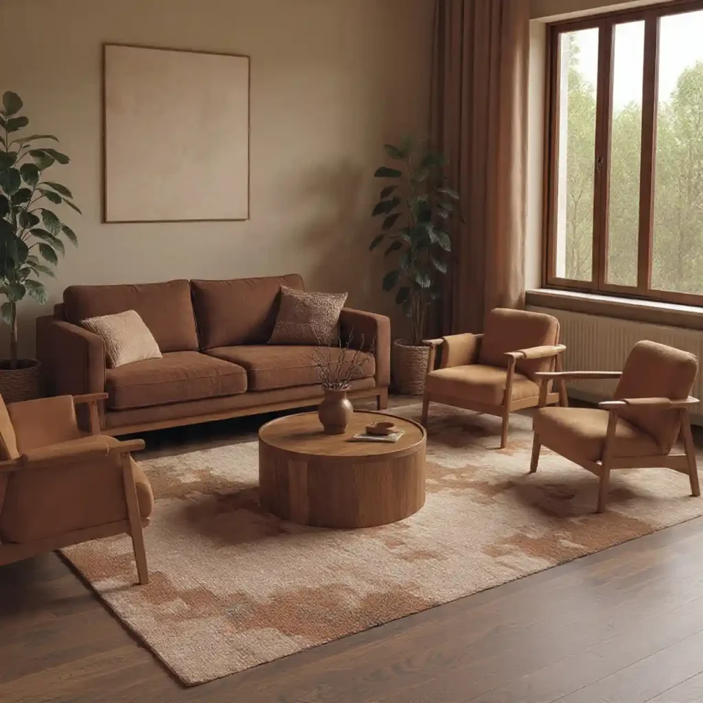 11-Earth-Tone Living Room Idea