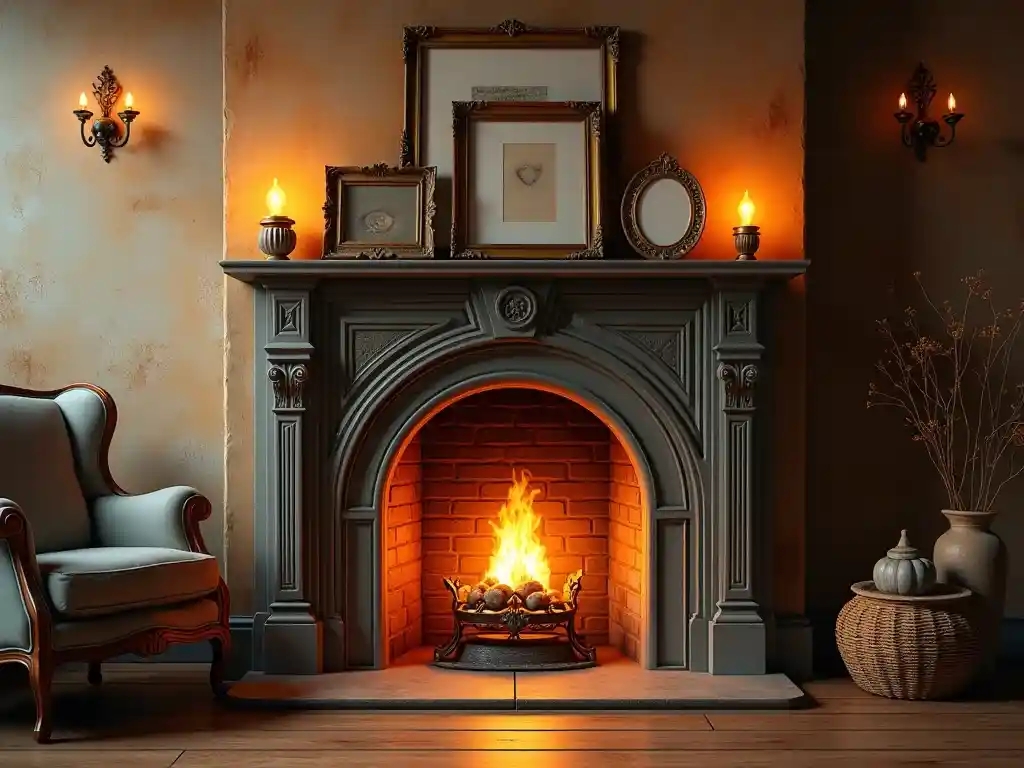 12-Living Room Fireplace Decor Idea