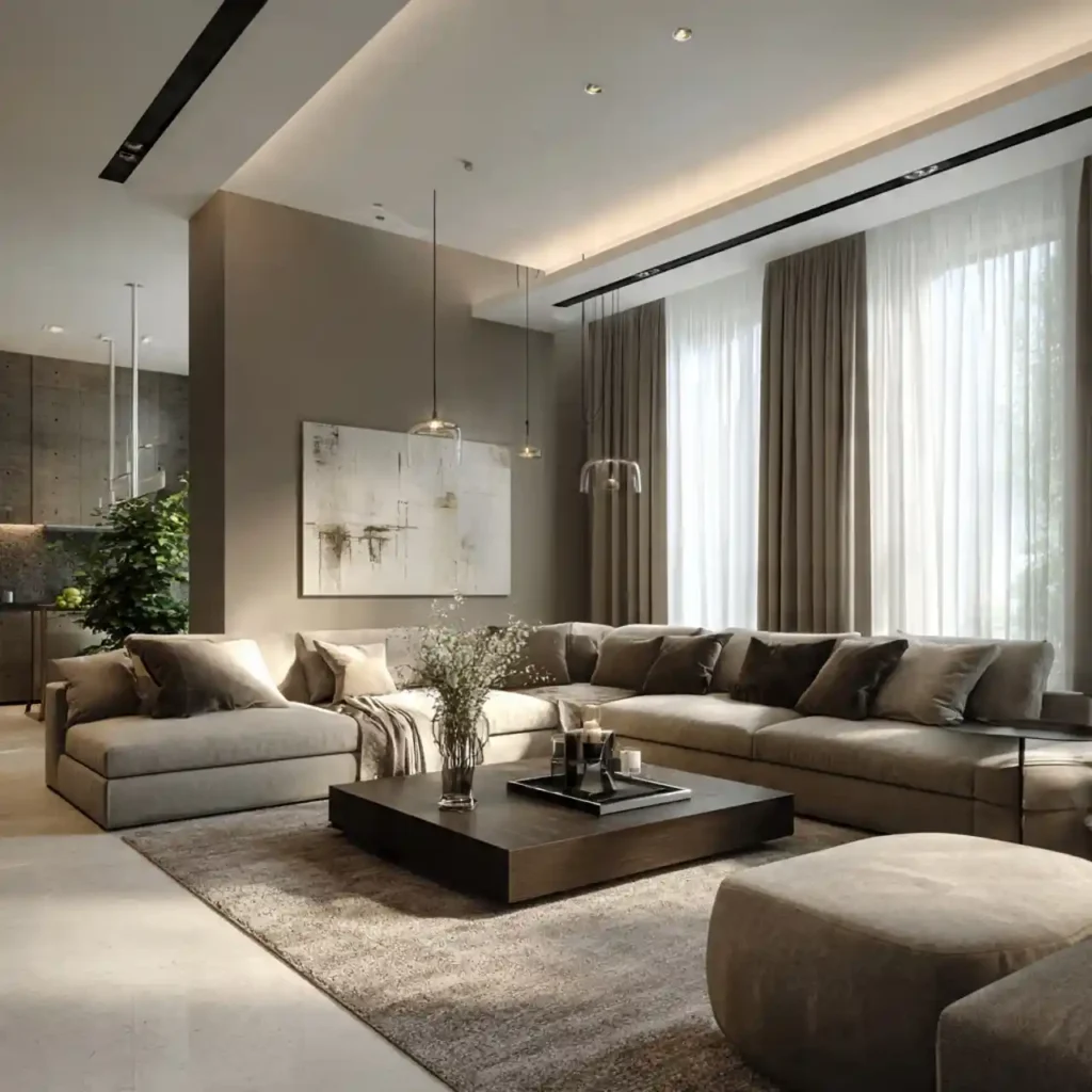 13-Earth-Tone Living Room Idea