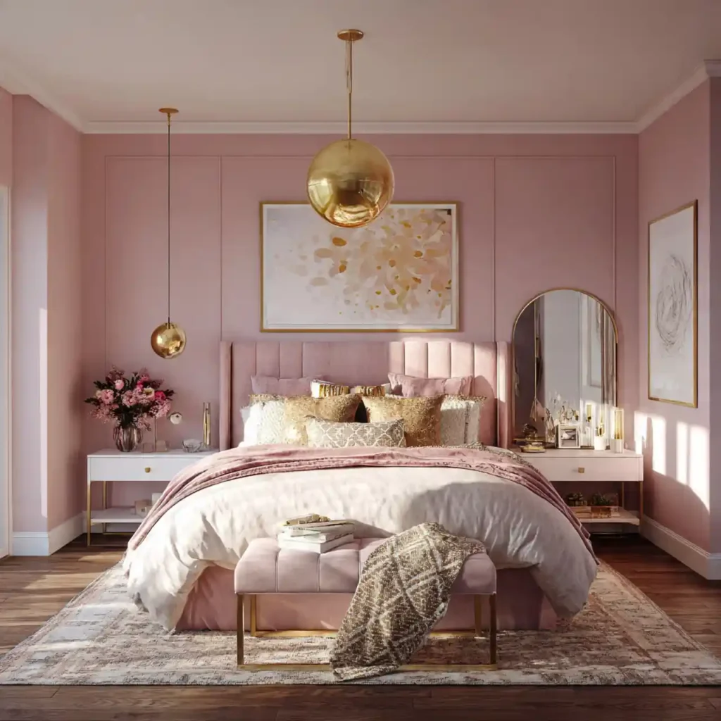 13-Pink Bedroom Idea