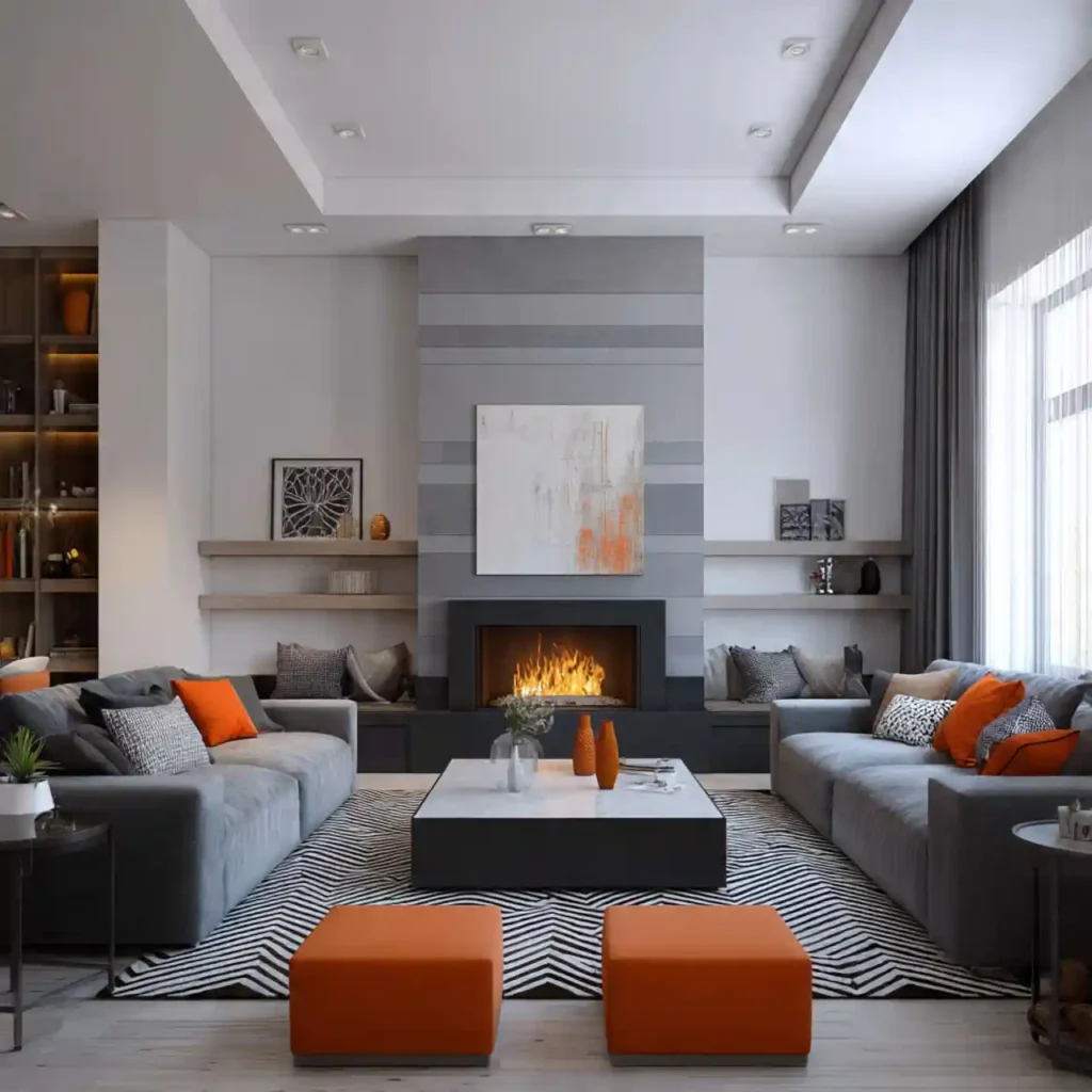 14-Modern Beige Living Room Idea