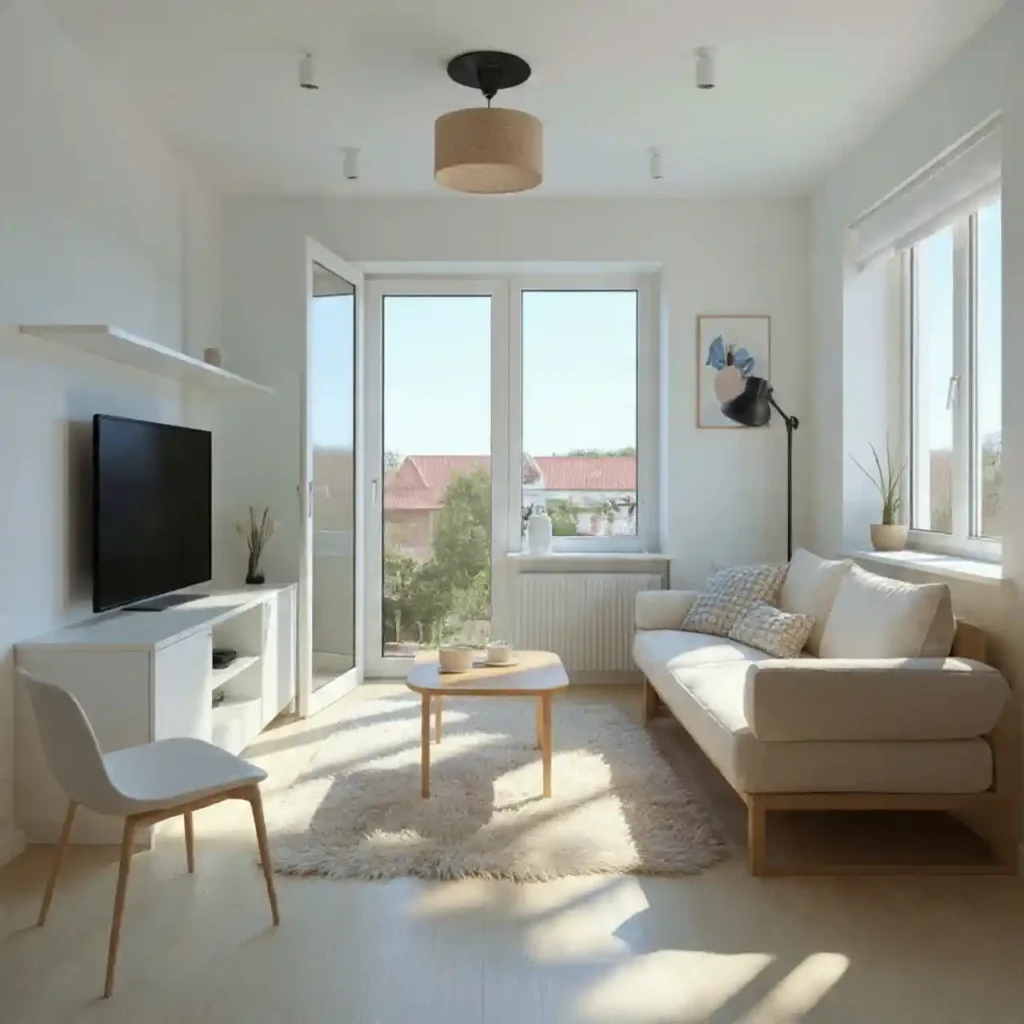 14-Studio Living Room Idea