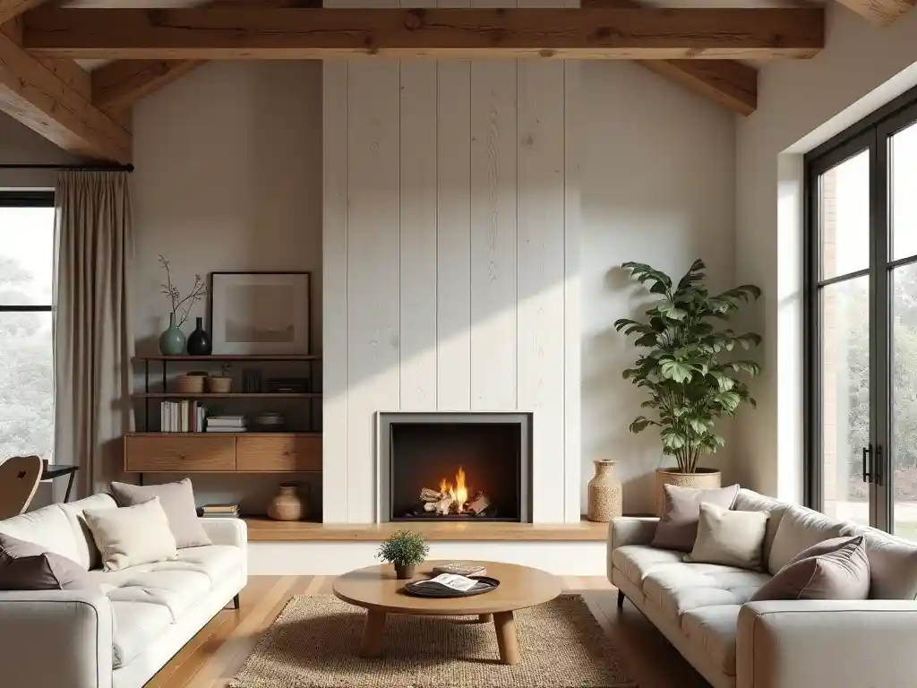 14-living room fireplace decor idea