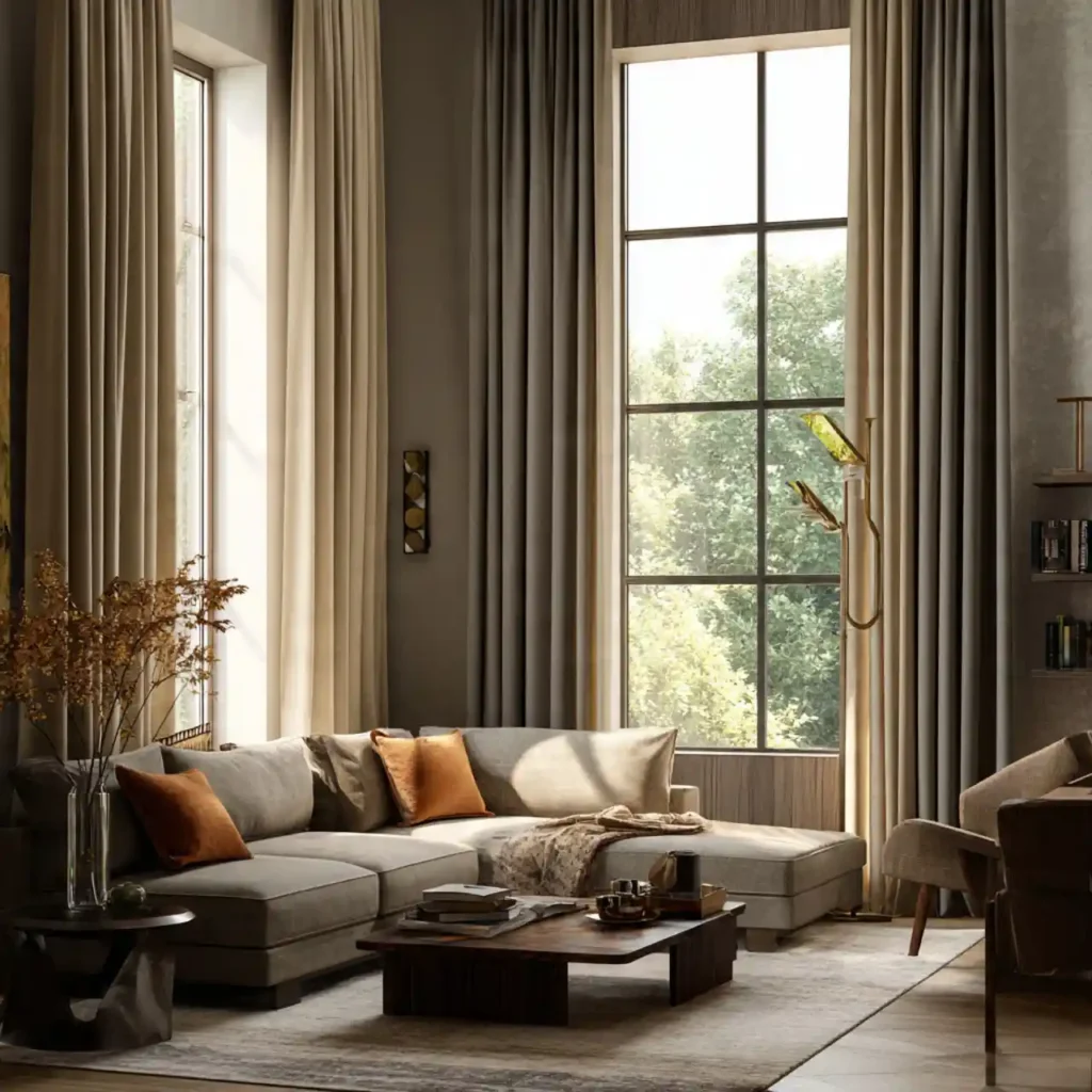 15-Long Narrow Living Room Idea