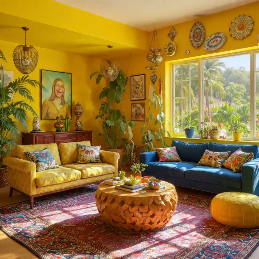 16-Maximalist Living Room Idea