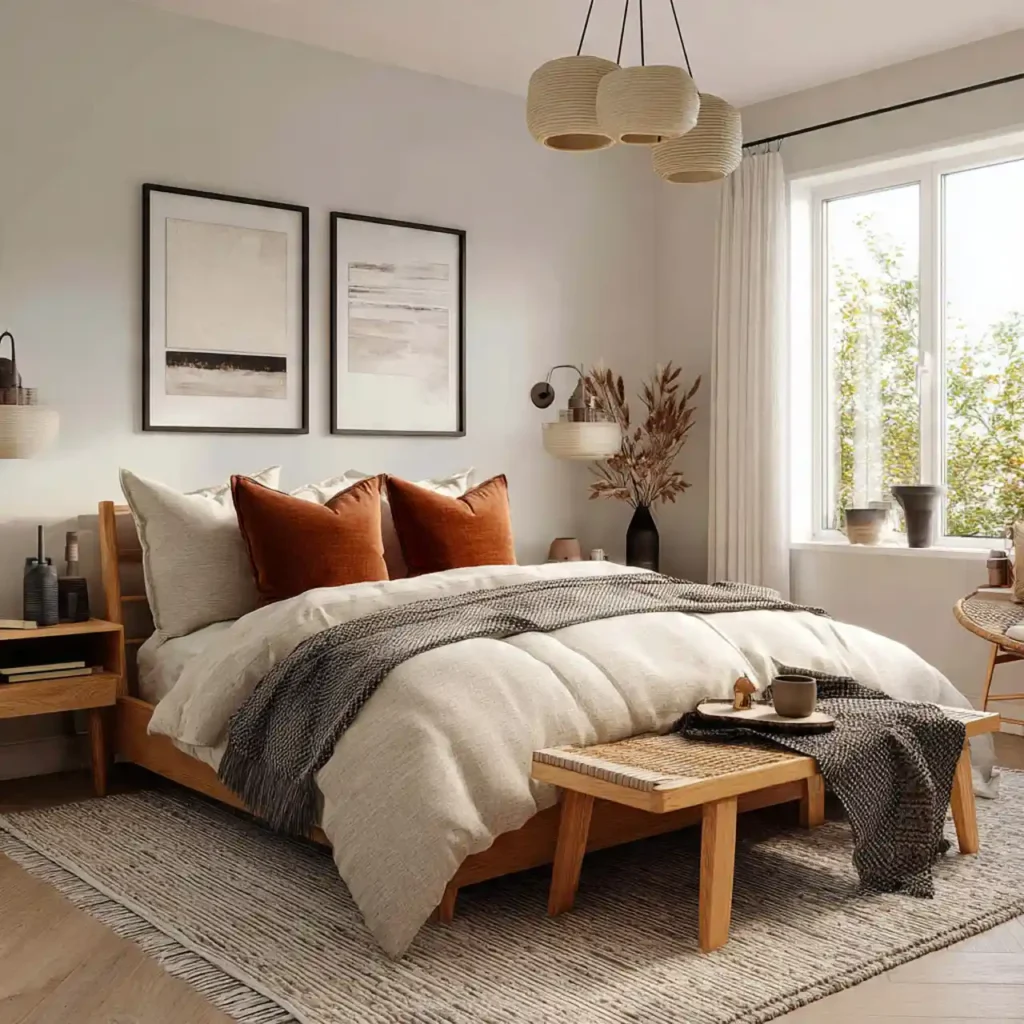 16-Modern Japandi Bedroom Idea