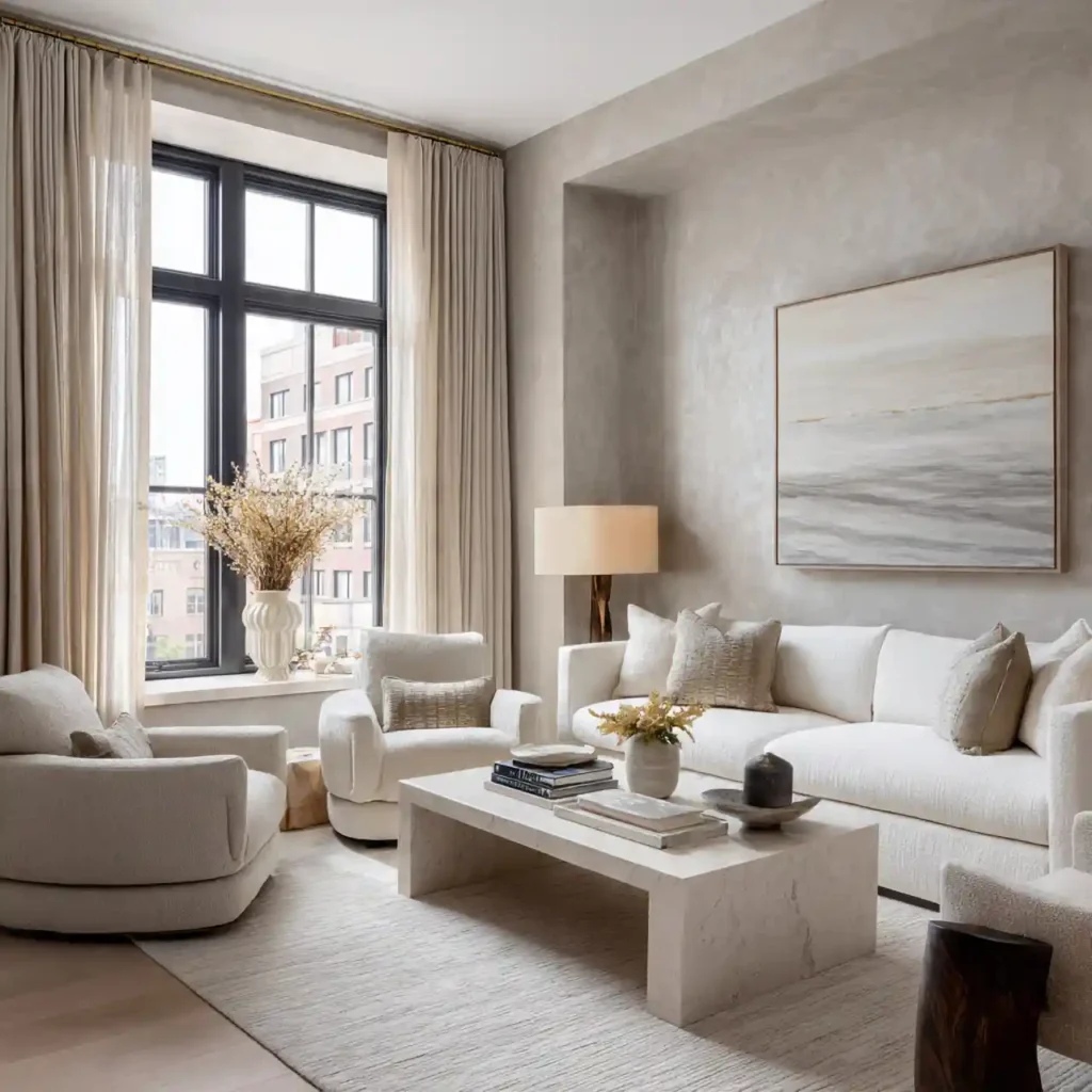 16-White Living Room Idea