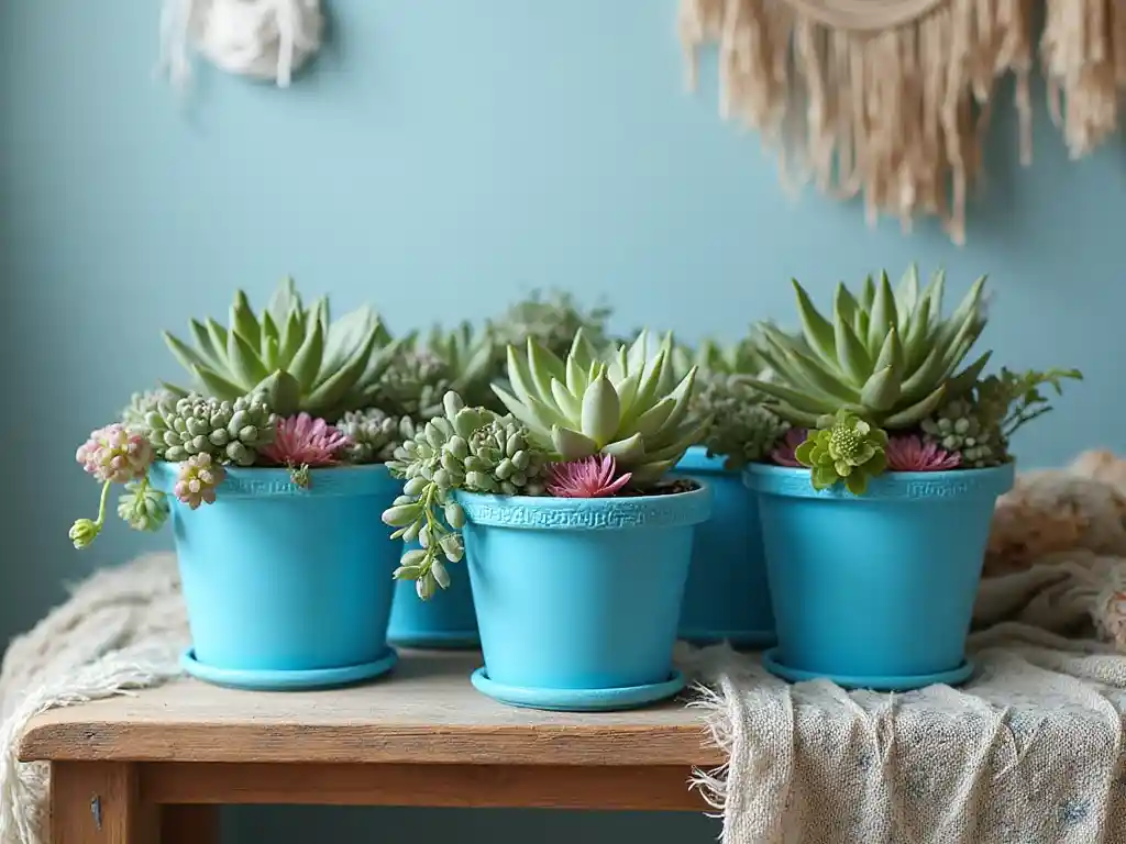 17-Budget-Friendly Blue Boho Bedroom Idea