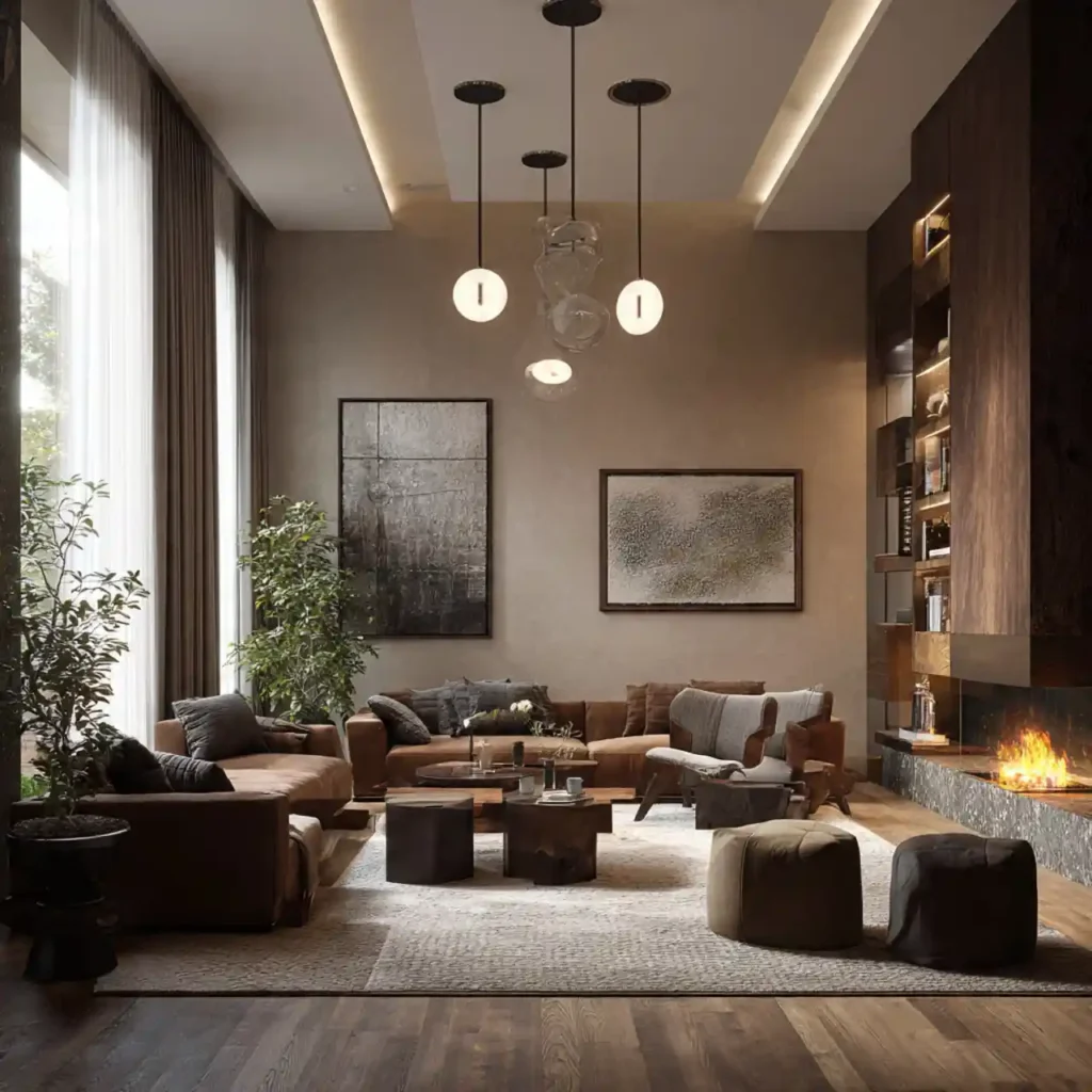 17-Earth-Tone Living Room Idea