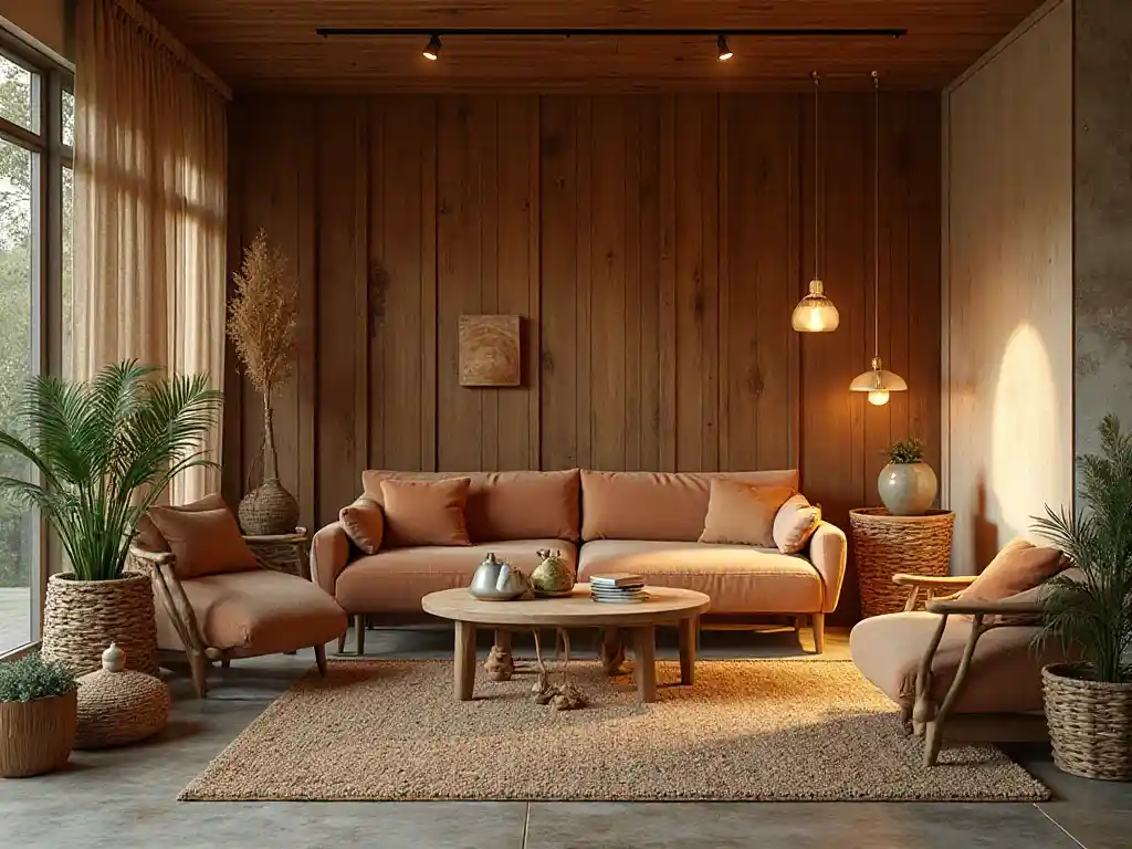 17-Green living room idea