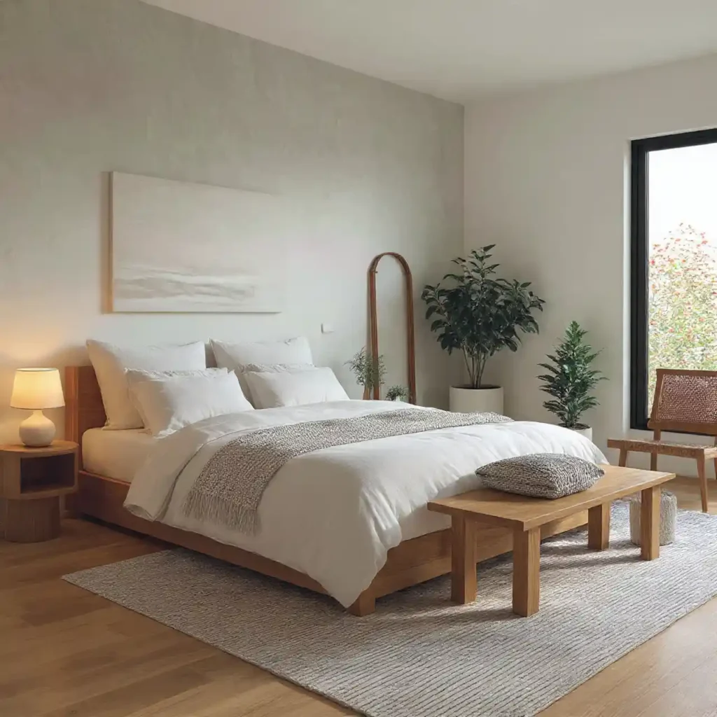 17-Minimalist Japandi Bedroom Idea