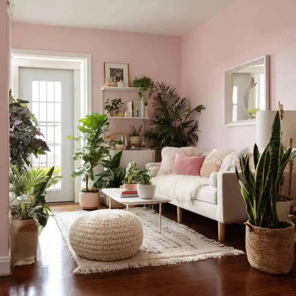 18-Pink Living Room Idea