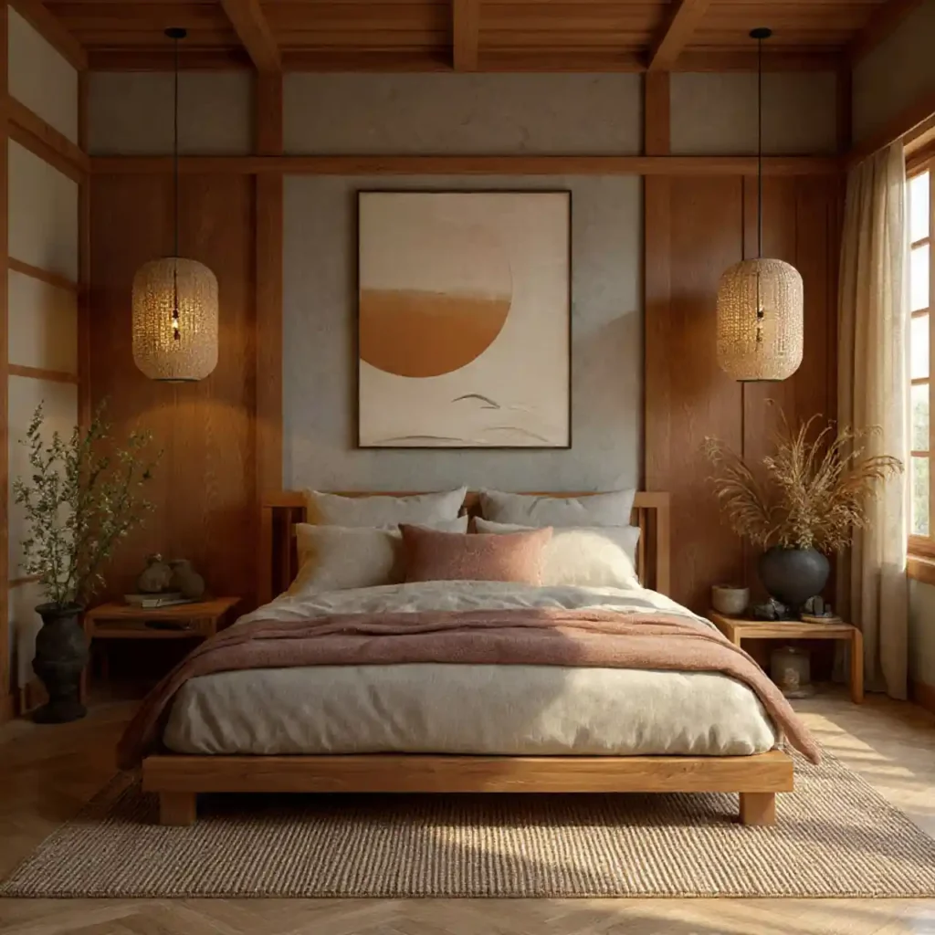 18-Minimalist Japandi Bedroom Idea