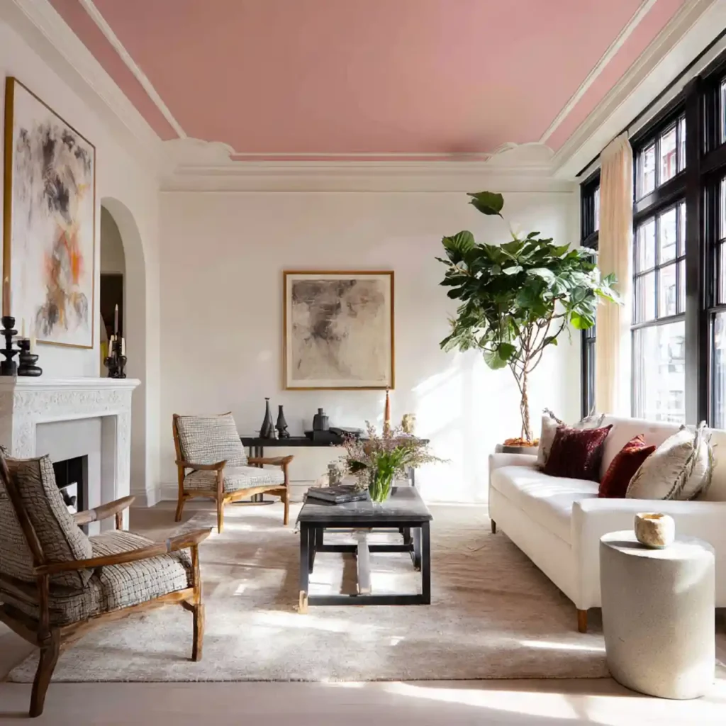 19-Pink Living Room Ideas