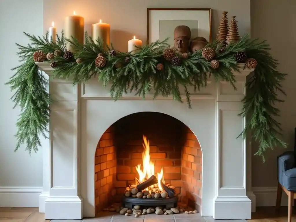 18-living room fireplace decor idea