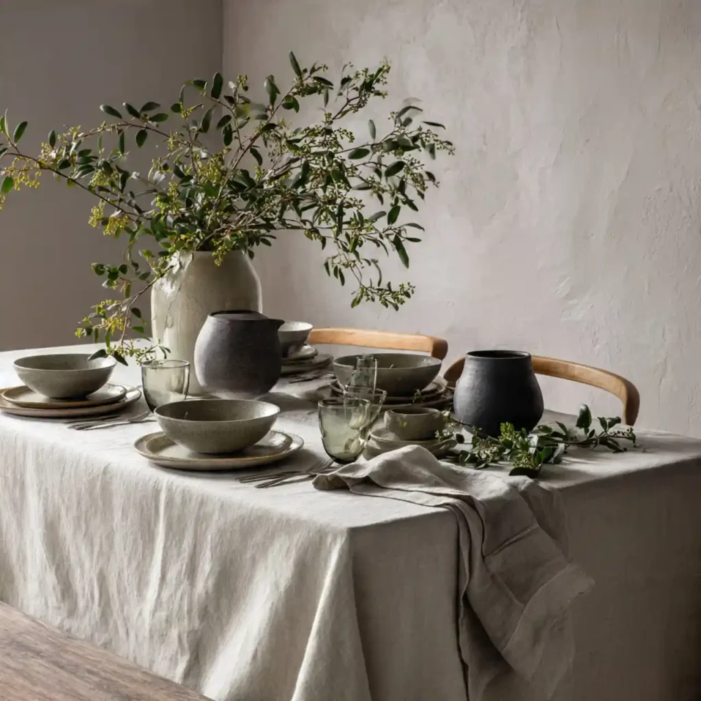 19--Fun Natural Table Setting Idea