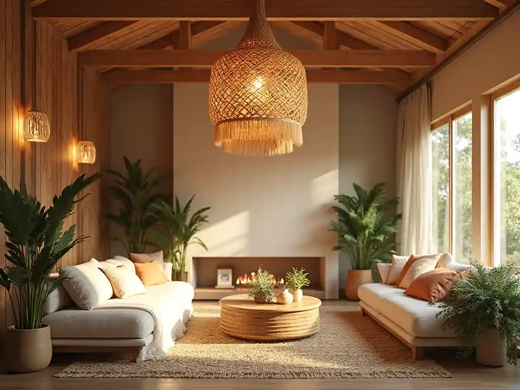 19-Modern Boho Living Room Idea