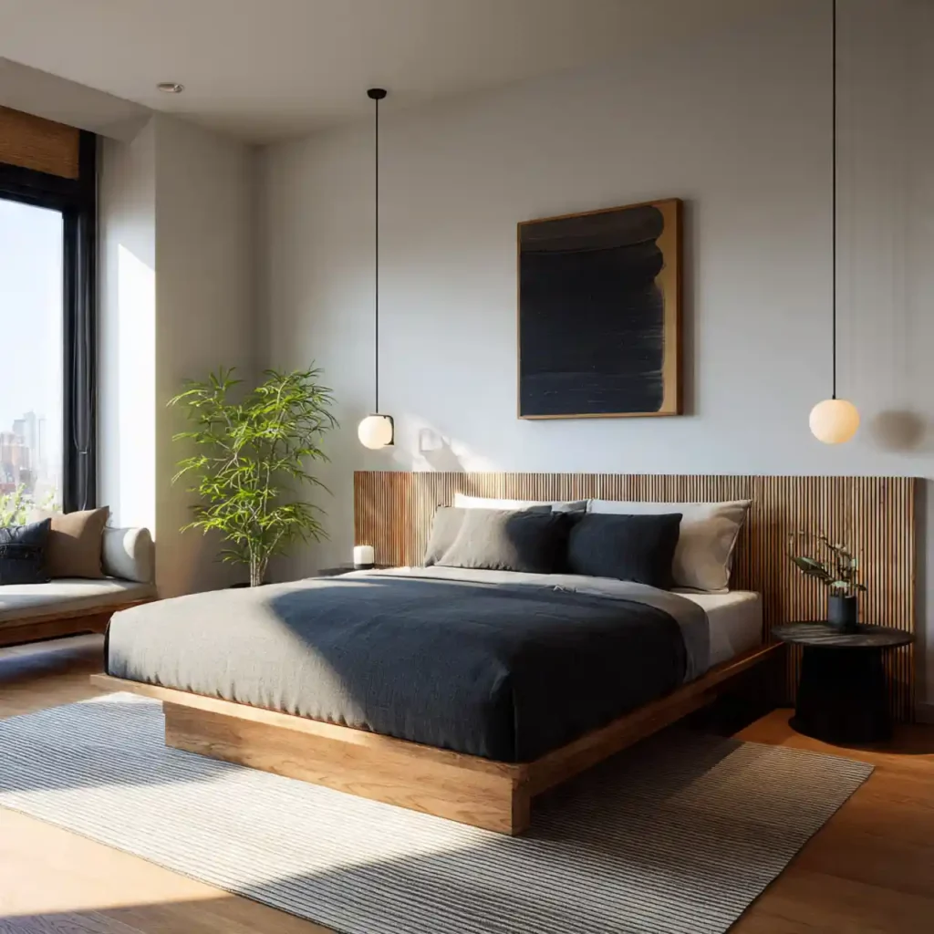 19-Modern Japandi Bedroom Idea