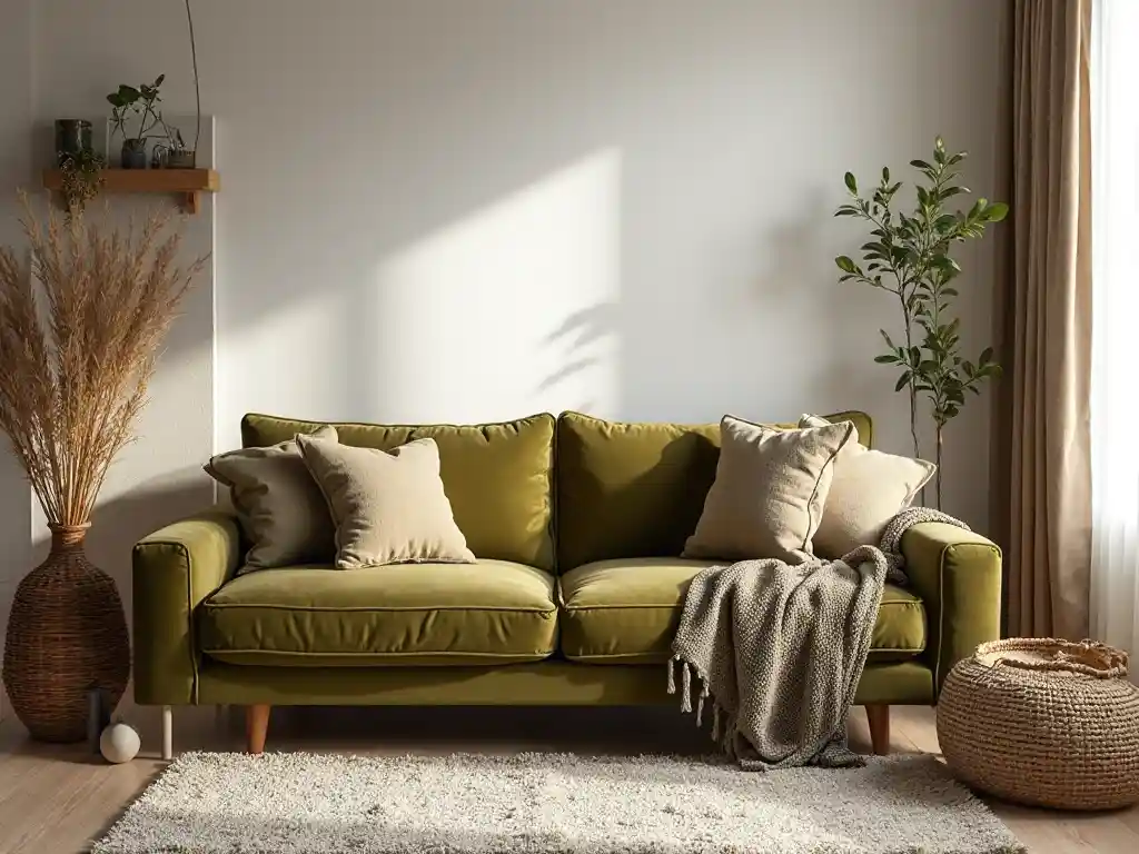 2-Green Living Room Idea